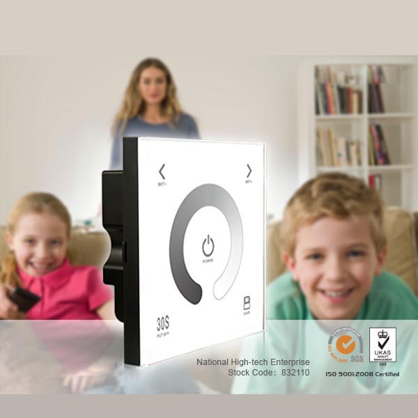 D1,4A*3CH Max 12A DC12/24V D Series Dimming Touch Panel High-end Controller For Single Color LED Strips Lighting, Warranty 5 years D1,4A*3CH Max 12A DC12/24V D Series Dimming Touch Panel High-end Controller For Single Color LED Strips Lighting, Warranty 5 years